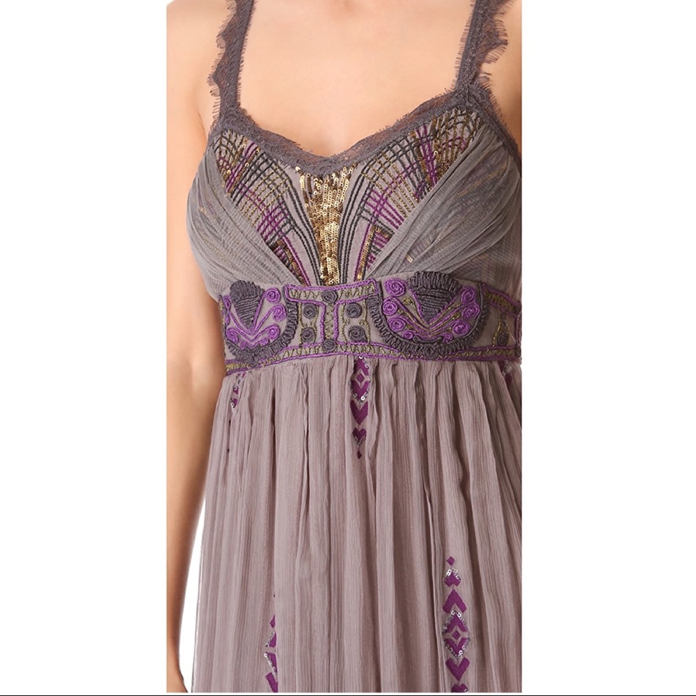 Free People Purple Embroidered Artemis Maxi Dress - Picture 10 of 10